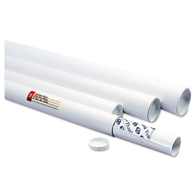 White Mailing Tube Shipping Box: 36